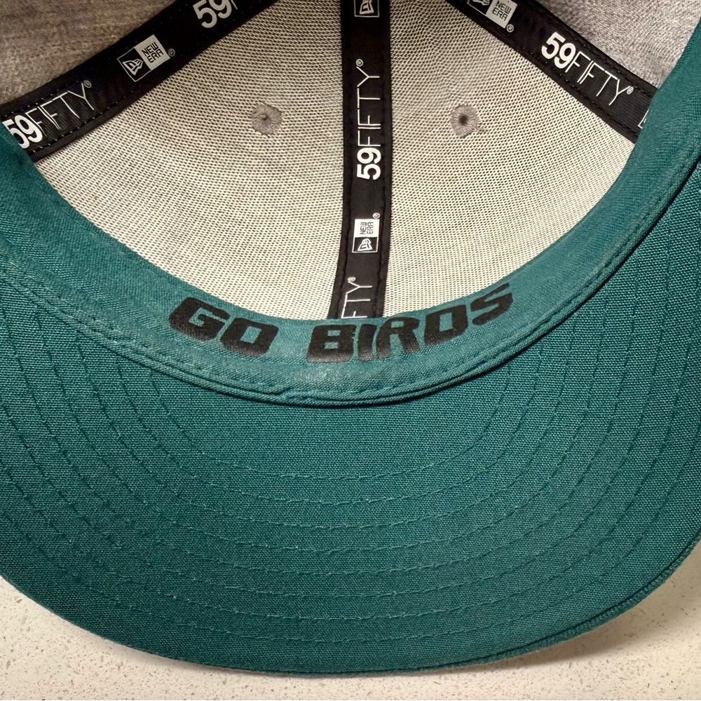Philadelphia Eagles fitted hat. New Era. Low profile. Size 7 1/2 - Picture 6 of 6